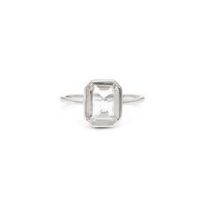 leah alexandra white topaz sterling silver ring